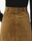 ESSENTIAL ORGANIC CORDUROY SKIRT