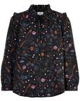 ORGANIC FLOWER BIRD BLOUSE