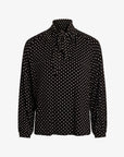 DOTTED JERSEY BLOUSE