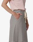 STRIPED JERSEY SKIRT