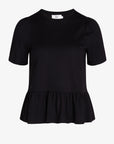 NOLANN ORGANIC JERSEY PEPLUM T-SHIRT