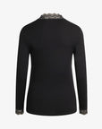 LAURANN LACE JERSEY BLOUSE