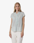 ORGANIC COTTON CREASED SHEER SHIRT
