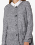 ESSENTIAL MELANGE MOHAIR CARDIGAN