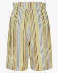 STRIPED LINEN BLEND