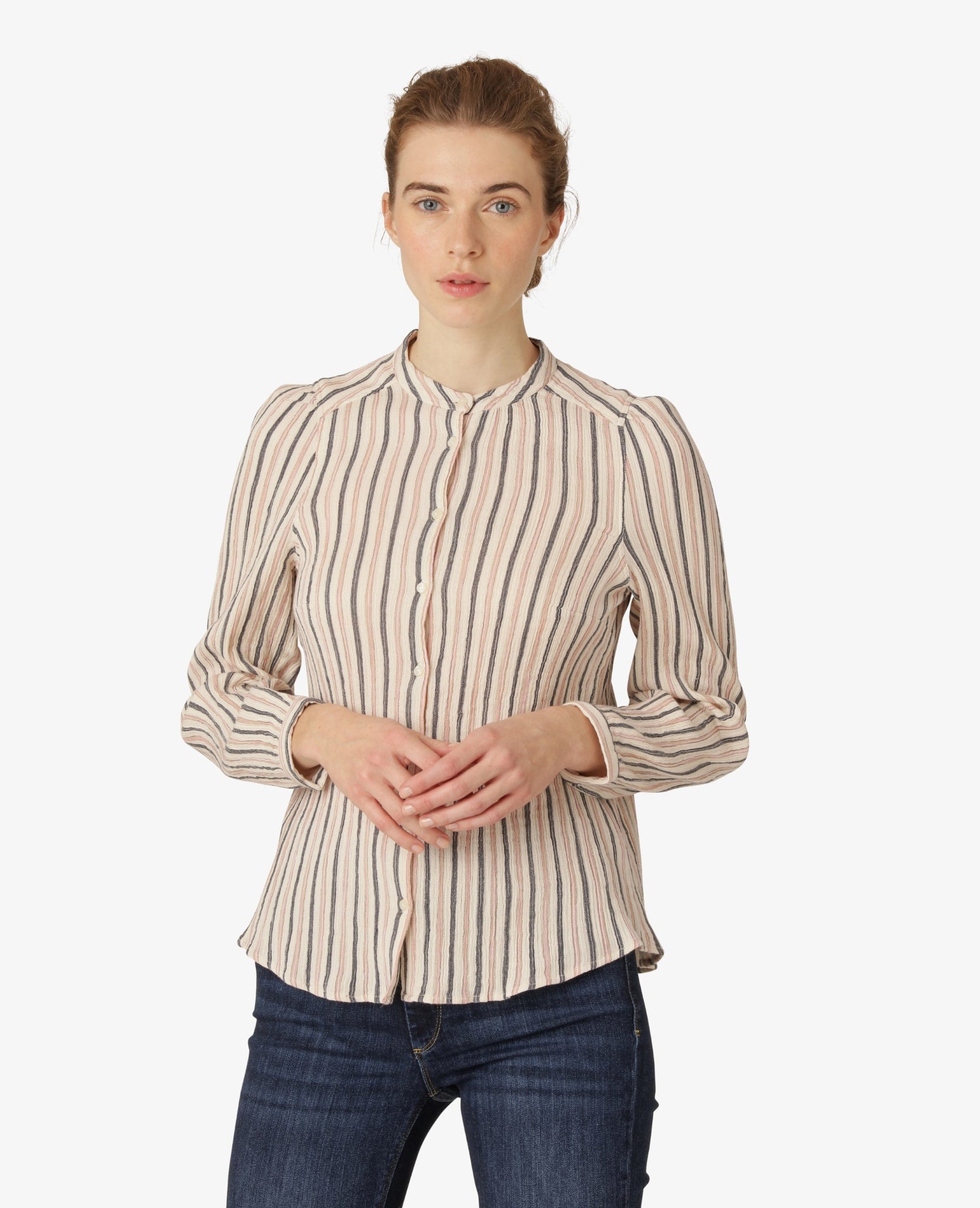 ESSENTIAL BONDED COTTON BLOUSE