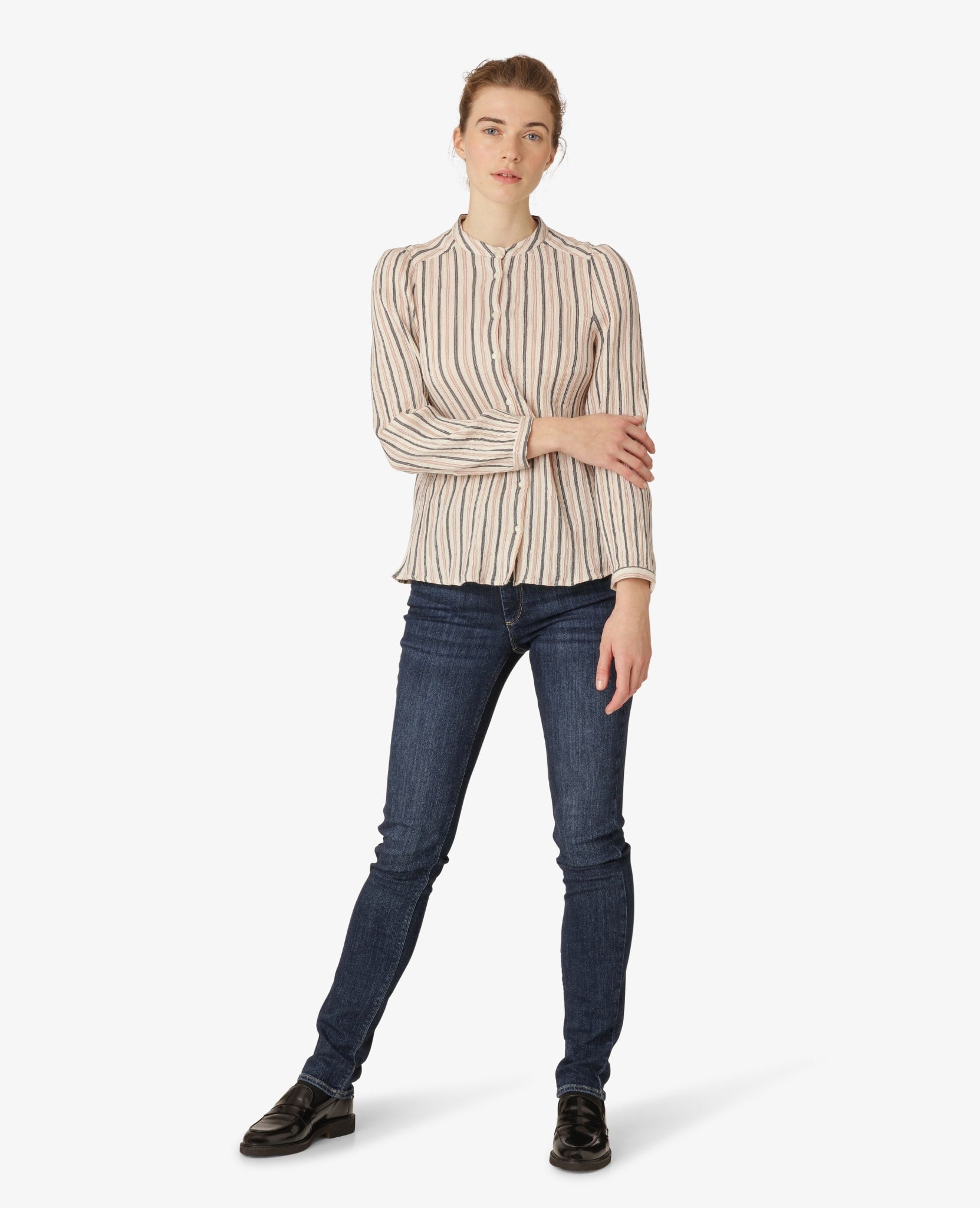 ESSENTIAL BONDED COTTON BLOUSE