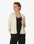 ESSENTIAL COTTON MELANGE CARDIGAN