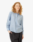 EVANN SHIRT WITH FRILLED COLLAR