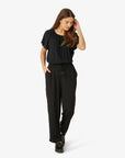 SOFT MOSS SOLID TROUSERS