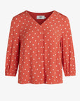 DOTTED FINE MOSS BLOUSE
