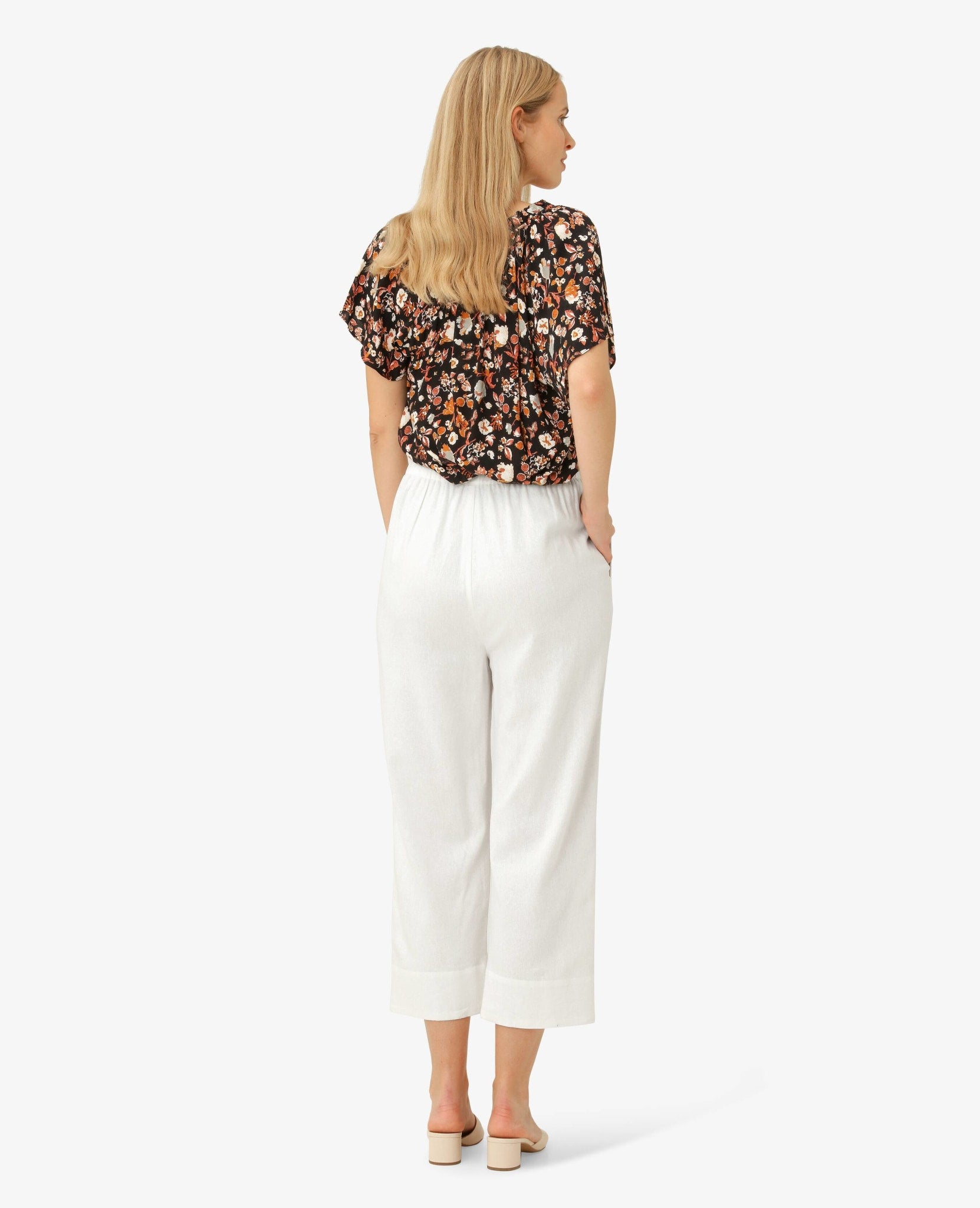AMIRANN LINEN BLEND TROUSERS