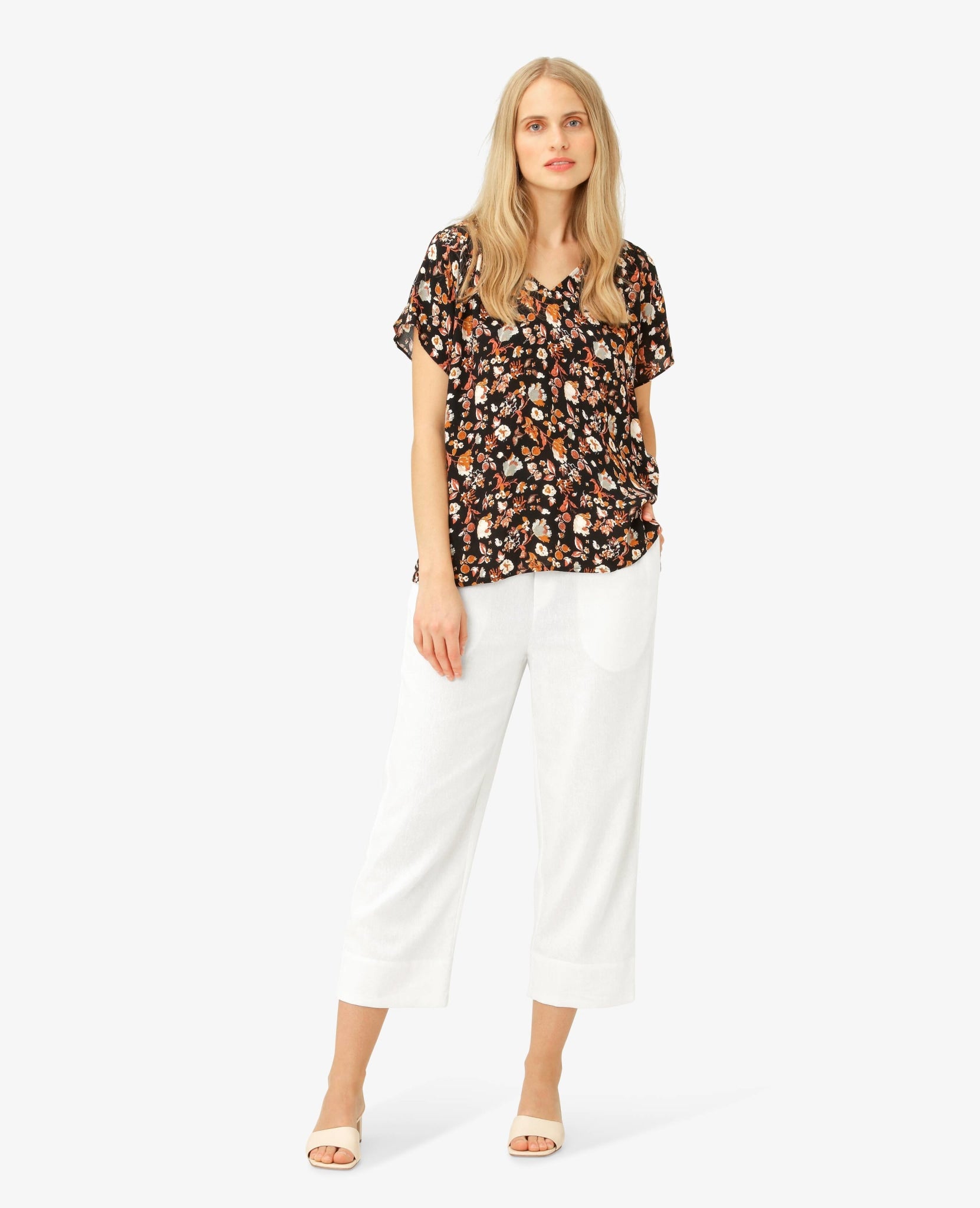 AMIRANN LINEN BLEND TROUSERS
