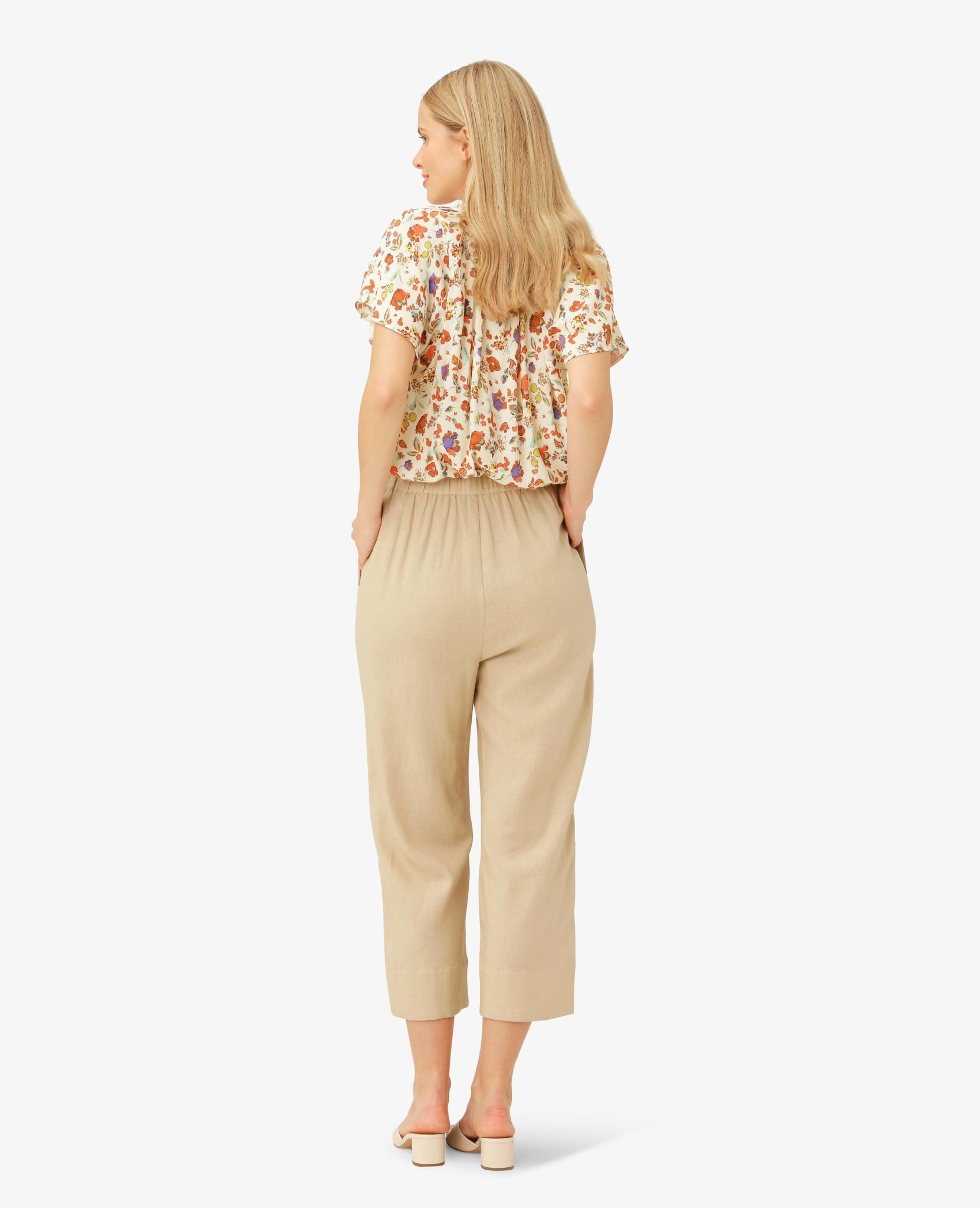 AMIRANN LINEN BLEND TROUSERS