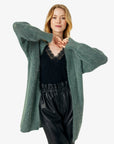 MYRANN LONG MOHAIR MIX CARDIGAN